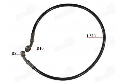 Rear brake hose for motorcycle, tricycle, quad bike fits HIMOTO HM3