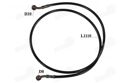 Front brake hose for motorcycle, tricycle, quad bike fits HIMOTO HM3