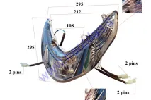 Front light lower for electric scooter EPICO E marking