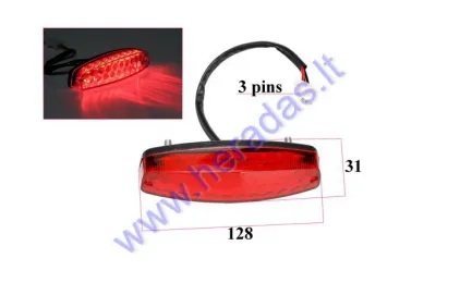 REAR HEADLIGHT FOR ATV QUAD BIKE