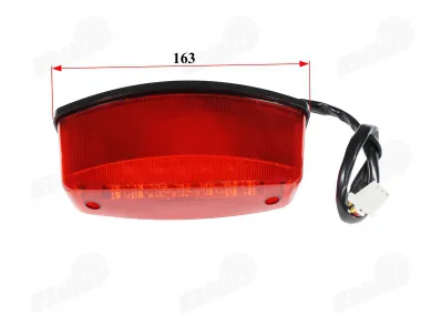 Tail light for ATV with number plate light 3PIN