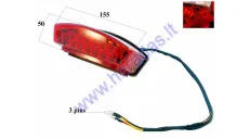 Tile light for ATV with number plate light