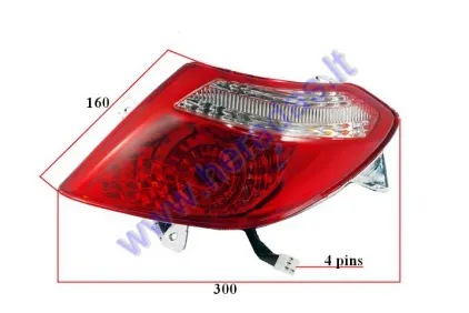 Right side tail light for electric trike scooter MS01 MS03 MS04