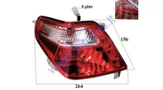 Left side tail light for electric trike scooter MS03ROF with roof E marking