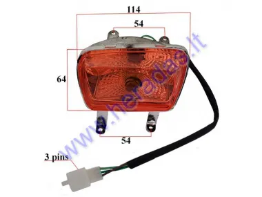 Žibintas galinis keturračio 110-125cc tinka kartu su ATV110348