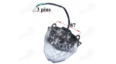 Rear light for motorcycle fits FR50 E mark