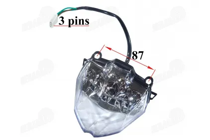 Rear light for motorcycle fits FR50 E mark