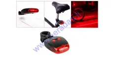 Rear light XC-121 3led+2led lazer