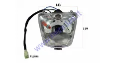 Headlight for quad bike