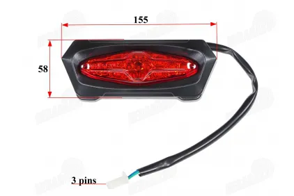 Tail light LED for ATV 110CC fits CAT110