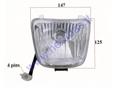 Head LED light for quad bike atv 110cc 125cc