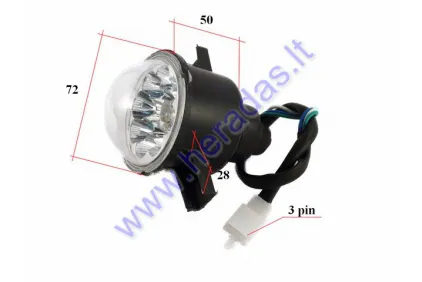 Žibintas LED priekinis ATV keturračio motociklo