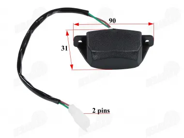 NUMBER PLATE LIGHT FOR SCOOTER fits FLASH50, RUBI50   E marking