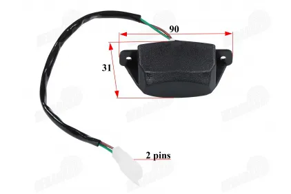 NUMBER PLATE LIGHT FOR SCOOTER fits FLASH50, RUBI50   E marking