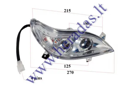 Headlight for quad bike Yeti