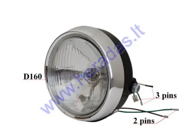 Headlight for motorcycle FERRO 900 H6 without mark 3+2PIN