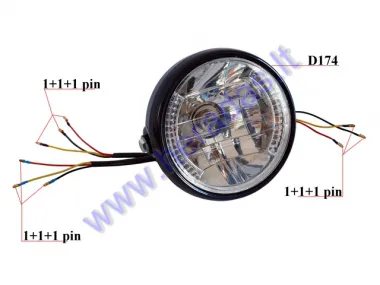 Headlights with turnlights universal 12V