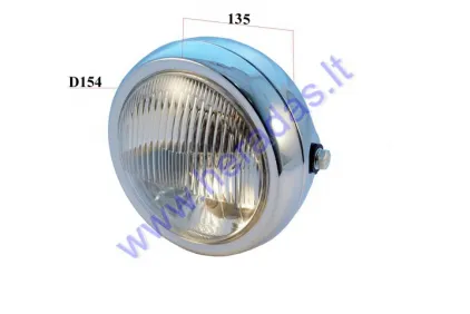 Front light for motocycle Suzuki GN125 35/35w 154mm 133mm without marking