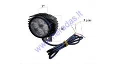 Front led light for scooter Kugoo and others with horn 12V-80V DC
