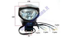 Headlight with speedometer