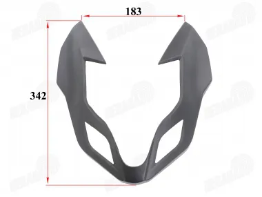 Plastic headlight trim for motorcycle fits FR50