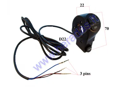Headlight switch with horn signal for electric scooter Ultron