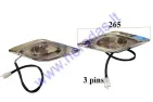 Headlight set for ATV quad bike