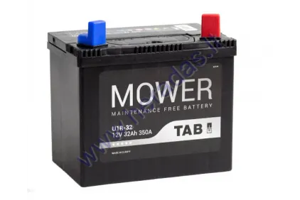 Žoliapjovės akumuliatorius TAB GARDEN U1R 12V 32Ah 350A Idealus pasirinkimas vėjapjovėms su standartine elektros įrangaIlgis: 196 mm Plotis: 127 mmAukštis: