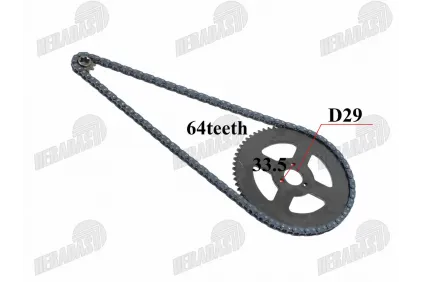 Žvaigždučių IR GRANDINĖS KOMPLEKTAS POCKET BIKE MINI BIKE KETURRAČIO,MOTOCIKLO T8F 64DANT 11DANT Žvaigždučių IR GRANDINĖS KOMPLEKTAS POCKET BIKE MINI BIKE KETURRAČIO,MOTOCIKLO T8F 64DANT 11DANT