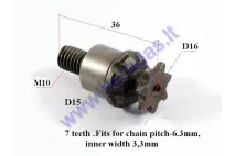 Žvaigždutė 50cc motociklo prie sankabos