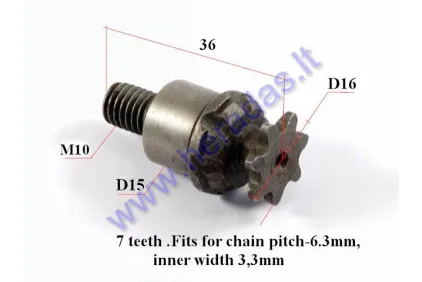 Žvaigždutė 50cc motociklo prie sankabos