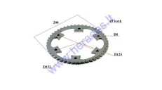 Rear sprocket 48 teeth OuterD200 6holes D152 D125inner 428 chain