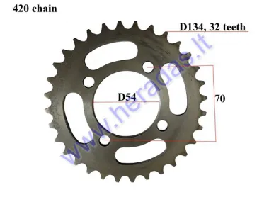 Žvaigždutė galinė 32dant D134išor 4skd70 mopedo Delta