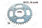 Rear sprocket 36 teeth D151 D78 for ATV quad bike, motorcycle chain 428