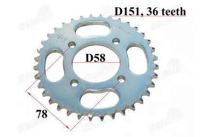 Rear sprocket 36 teeth D151 D78 for ATV quad bike, motorcycle chain 428