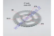 Rear sprocket 37 teeth D153outer 4holed70 for ATV quad bike