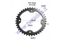 REAR SPROCKET FOR MOTORCYCLE 38 TEETH CHAIN 520 Yamaha Raptor  YFM,YZF 250-700cc