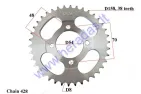 REAR SPROCKET 38 teeth D158 outer 4holed54 for motorcycle 428 chain OGAR 900