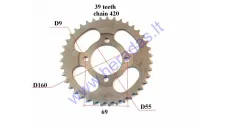 Žvaigždutė galinė 39dant D160išor 4skd69 mopedo Delta