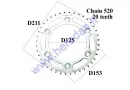 Rear sprocket 40 teeth  D211outer  chain 520 MOTOLAND MTL250