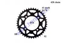 Rear sprocket 41 teeth outerD170 4holeD92 for ATV quad bike 428 chain type