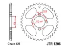 REAR SPROCKET 42 TEETH, 428 CHAIN