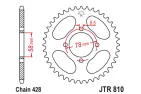 Rear sprocket 42 teeth D175 4 holes D78 ATV Quad bike Chain 428