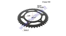 REAR SPROCKET 45 teeth 520 chain Aprilia Pegaso, Suzuki GSX-R, Honda NX,SLR Yamaha MT,XT