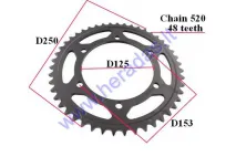 Rear sprockets 48 teeth  D250outer chain 520 MOTOLAND MTL250