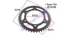 Rear sprockets 48 teeth  D250outer chain 520 MOTOLAND MTL250