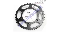 REAR SPROCKET FOR MOTORCYCLE 50 teeth 520 chain Husqvarna, Suzuki, Betamor 250-525cc