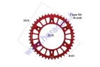 Žvaigždutė galinė aliuminė 44 dantų  Diš231 grandinės tipas 520 MOTOLAND MTL250 RED RACING