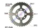 Rear sprocket for motocycle D183 44 teeth 420 chain