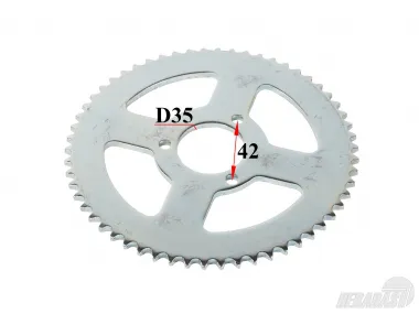 Rear sprocket of a motorcycle 58 teeth d150 3 holes T8F  Pocket Bike